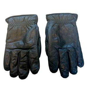 Swany Outlast Black Leather Gloves Womens Size Large Fleece Lined Winter Warm